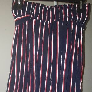 Striped flare pants